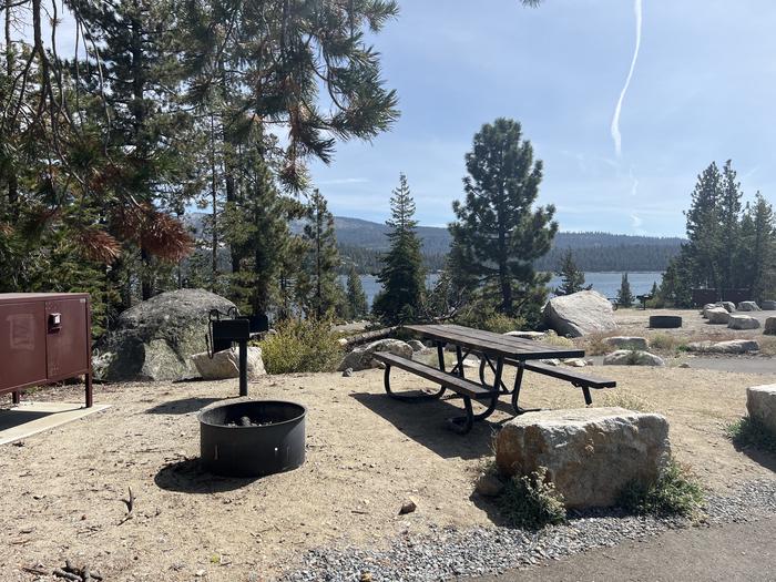 A photo of Site 24 of Loop 2 at Northshore Campground - Loon Lake (CA) with Fire Pit