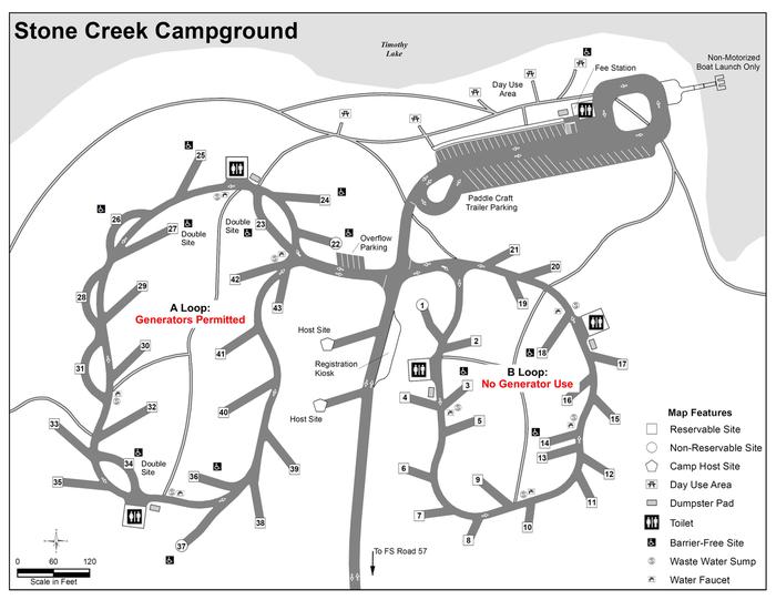 Stone Creek Campground Map