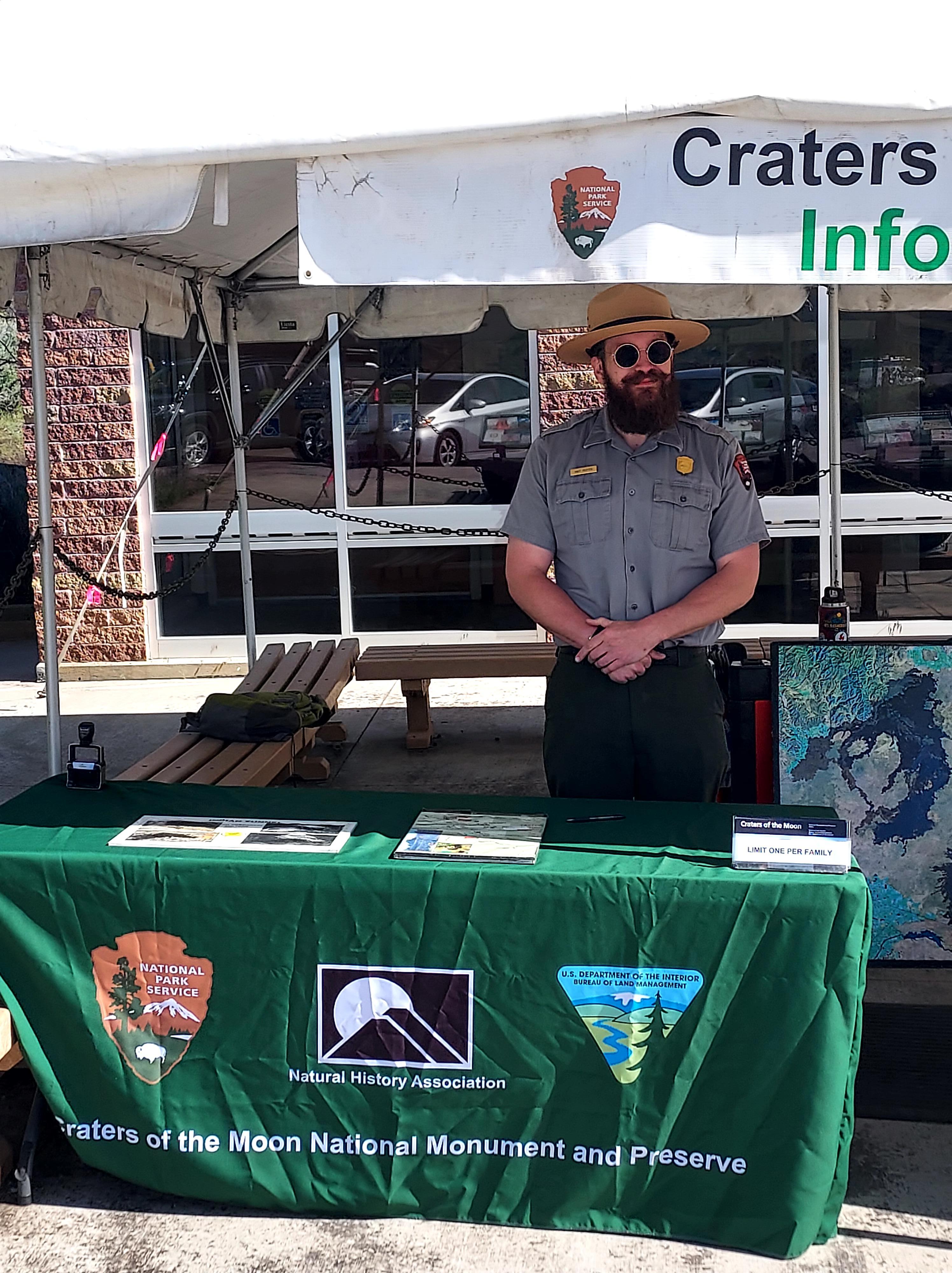 Ranger at Information Tent