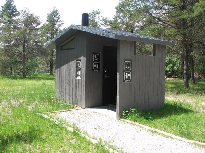 Meadows ORV Campground vault toilet