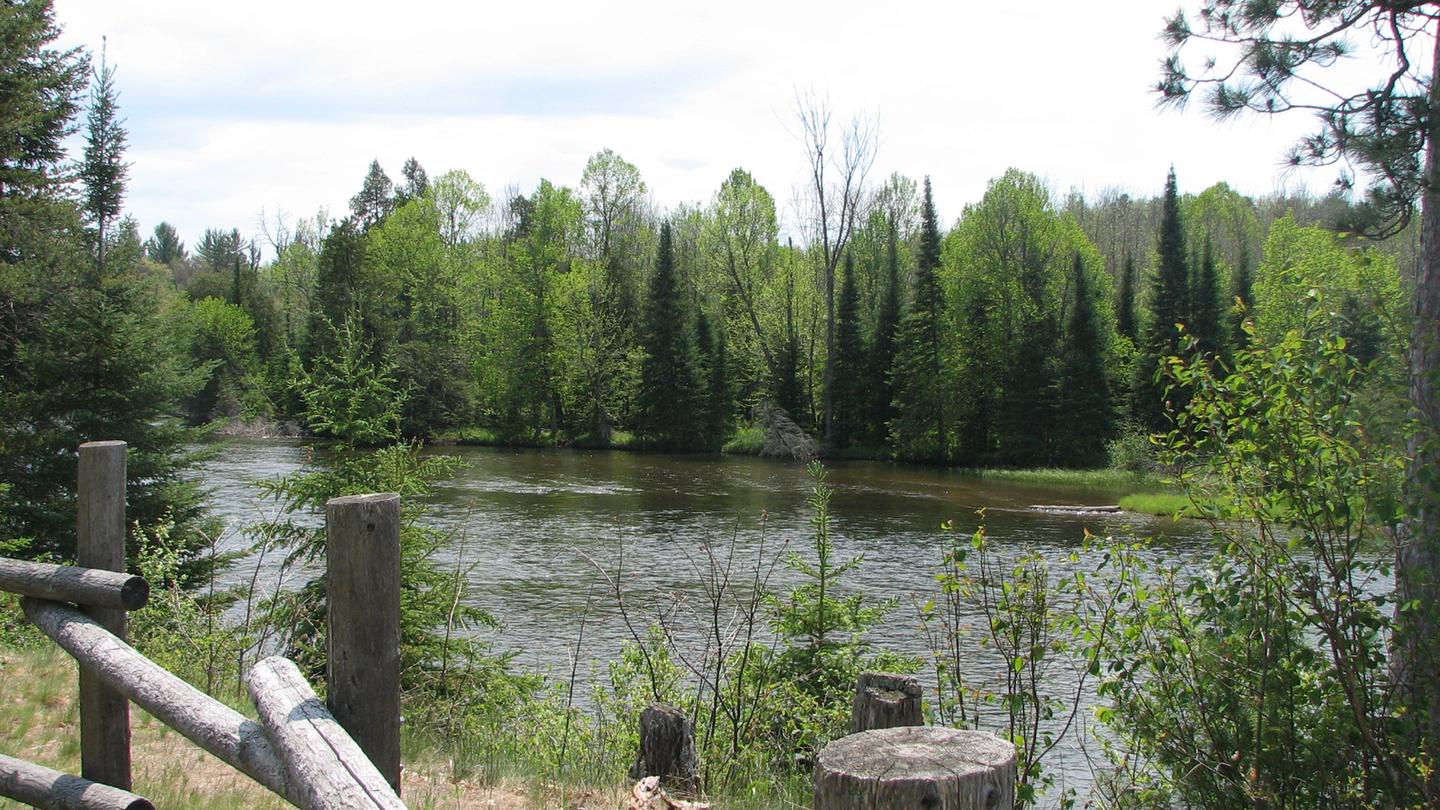A view of the Au Sable River from the Au Sable Loop Day Use Area