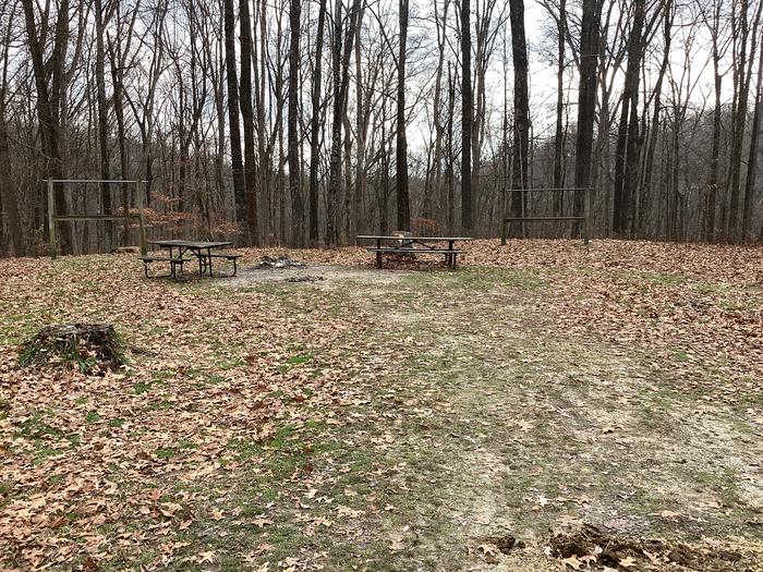A photo of Site 11 of Loop  at Shirley Creek Campground  with Picnic Table, Shade, and Hitching Post.