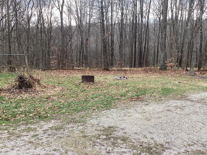 A photo of Site 15 of Loop  at Shirley Creek Campground  with Fire Pit and Hitching Post (picnic table not shown).