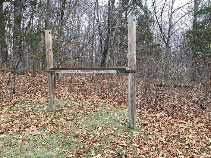 A photo of Hitching Post atSite 1 of Loop  at Shirley Creek Campground 