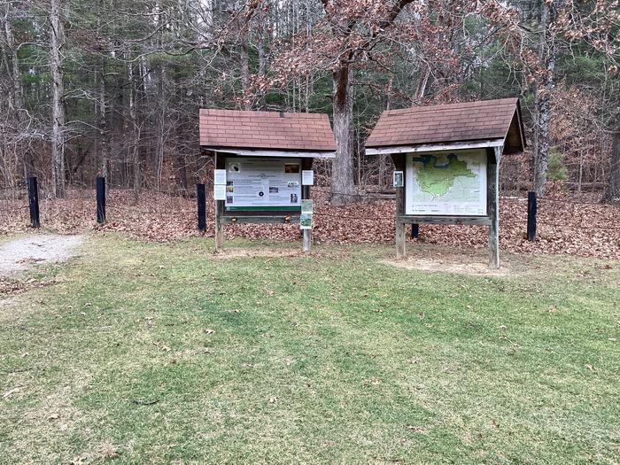 A photo of one trailhead to the Charlie Deem Wilderness at Blackwell Campground 