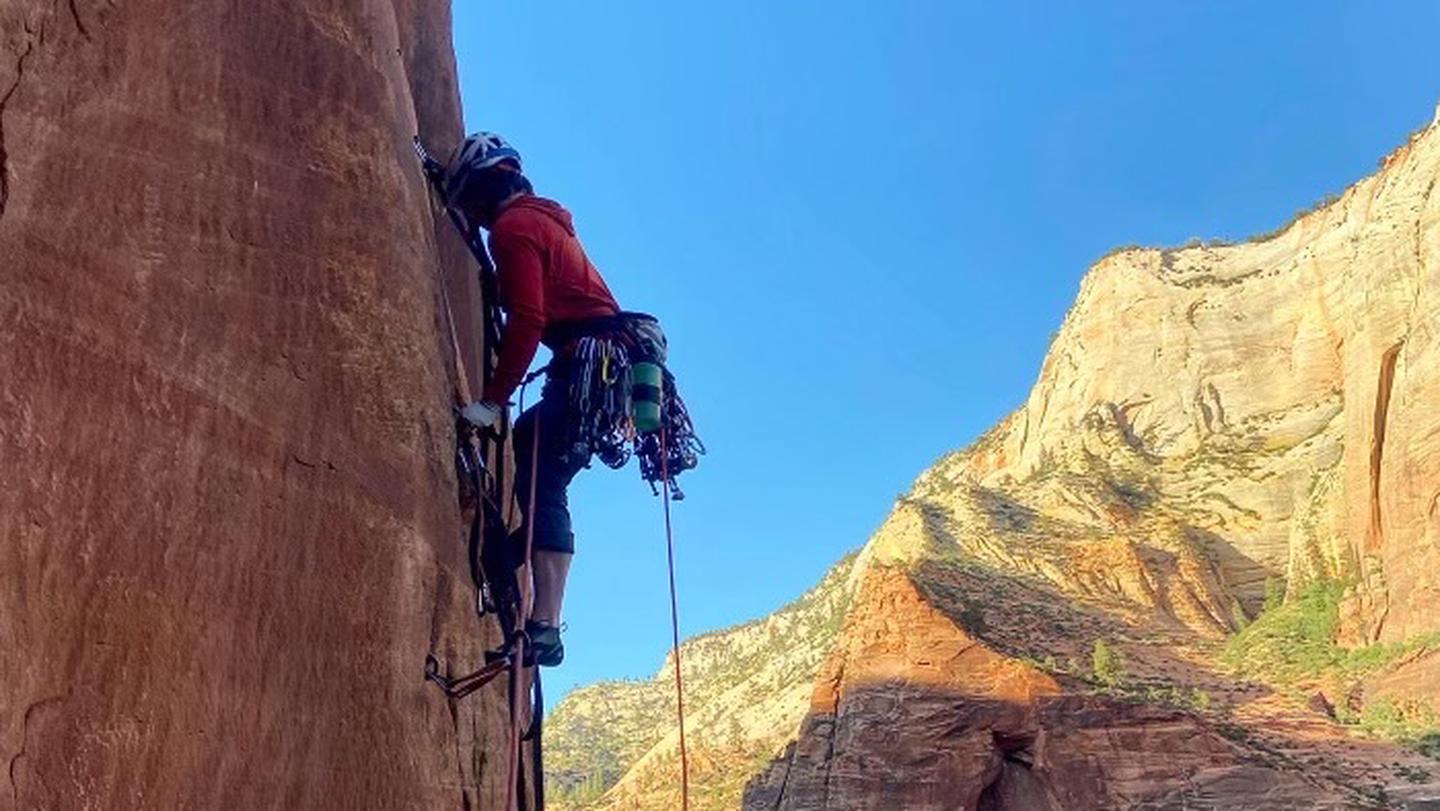 A Climber in ZionClimber in Zion