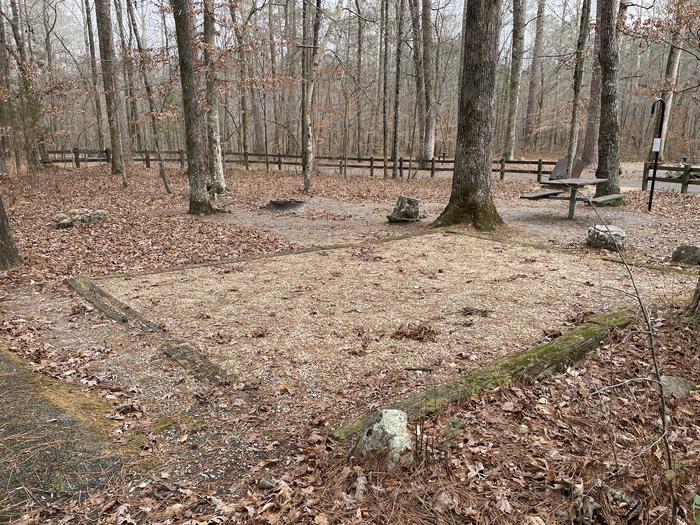 Site 8A photo of Site 8 of Loop main at Pocket Campground with Picnic Table, Fire Pit, Shade, Tent Pad, Lantern Pole
