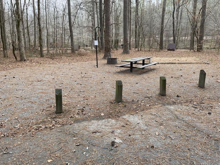 Site 7A photo of Site 7 of Loop main at Pocket Campground with Picnic Table, Fire Pit, Shade, Tent Pad, Lantern Pole
