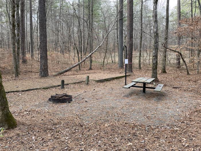 Site 26A photo of Site 26 of Loop main at Pocket Campground with Picnic Table, Fire Pit, Shade, Tent Pad, Lantern Pole