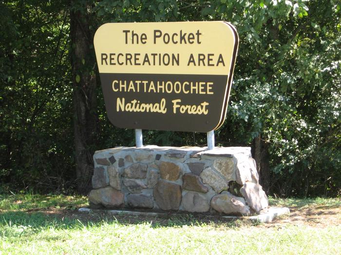Pocket Campground Entrance SignEntrance sign for Pocket Campground