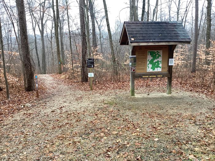 One trailhead for the German Ridge Trail located in the campground 
