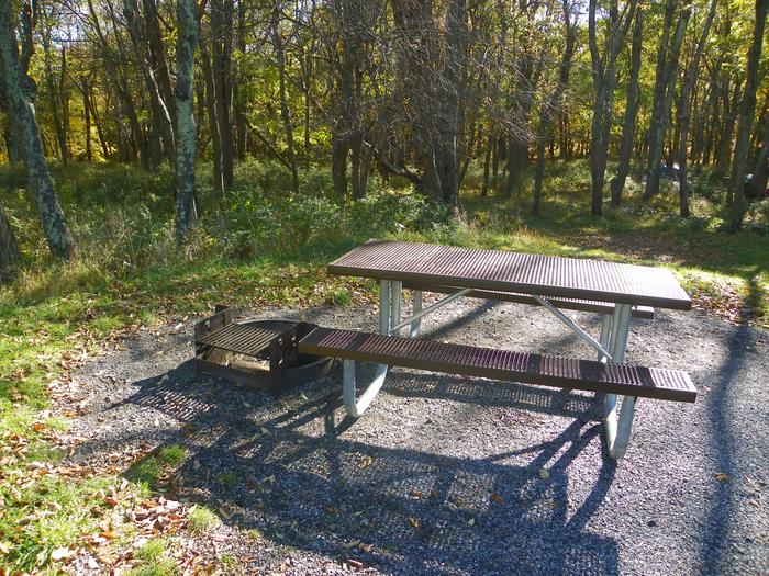 A78Site has a driveway, tent pad, picnic table, and fire pit. 