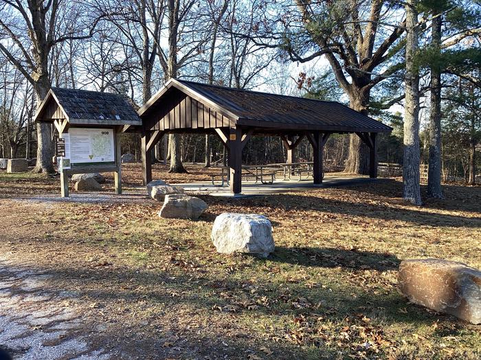 A photo of pavilion at Youngs Creek Campground