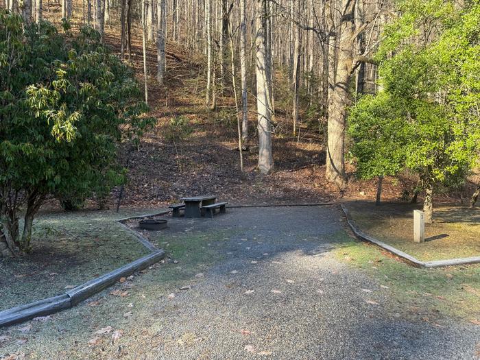 Site 3 includes a picnic table and fire ring.Site 3 includes a fire ring and picnic table. Restroom available on site. 
