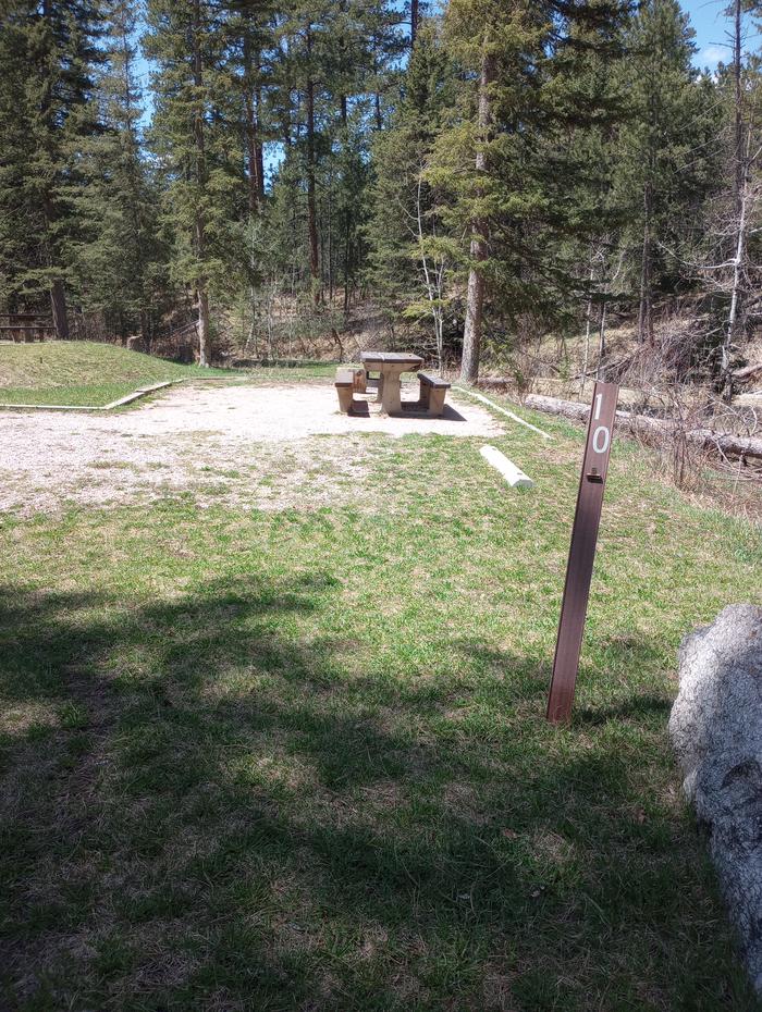Dalton Lake Campground Site 10 - west view