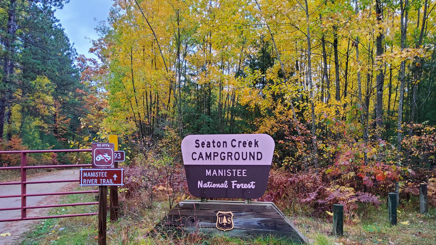Seaton Creek Campground SignSeaton Creek Campground