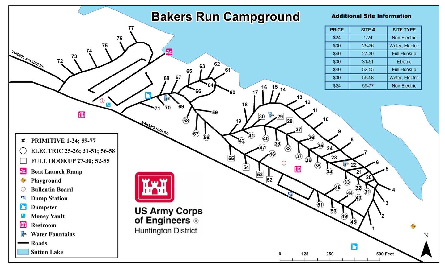 Page 2Bakers Run Campground Map