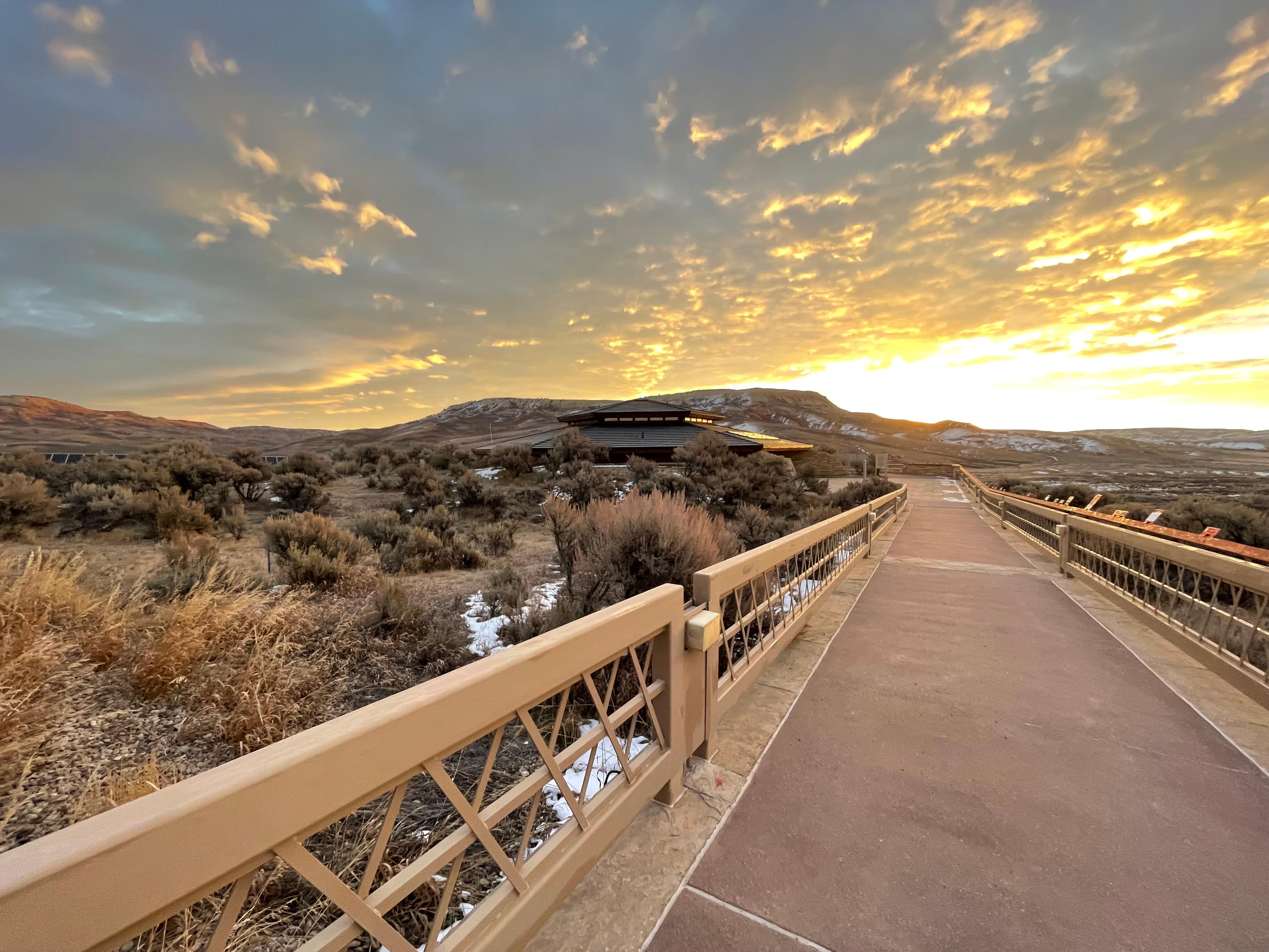 Visitor center sunrise