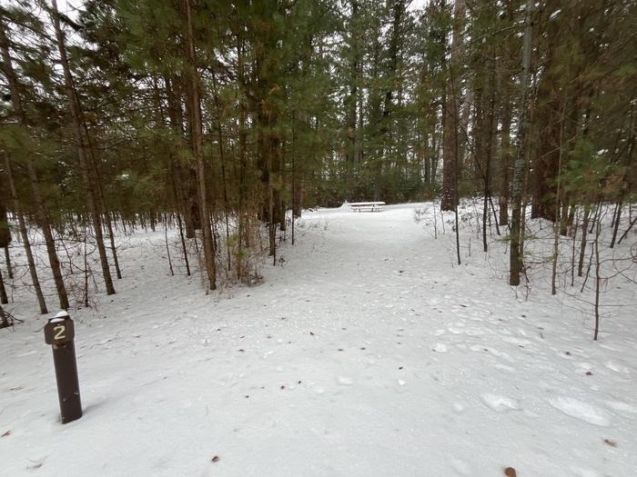 A photo of Site 2 of Loop Hike To at Wakeley Lake Campground with No Amenities Shown