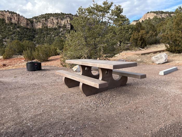 A photo of Site 14 of Loop Sand Gulch at Sand Gulch Campground with Picnic Table, Fire Pit, Tent Pad