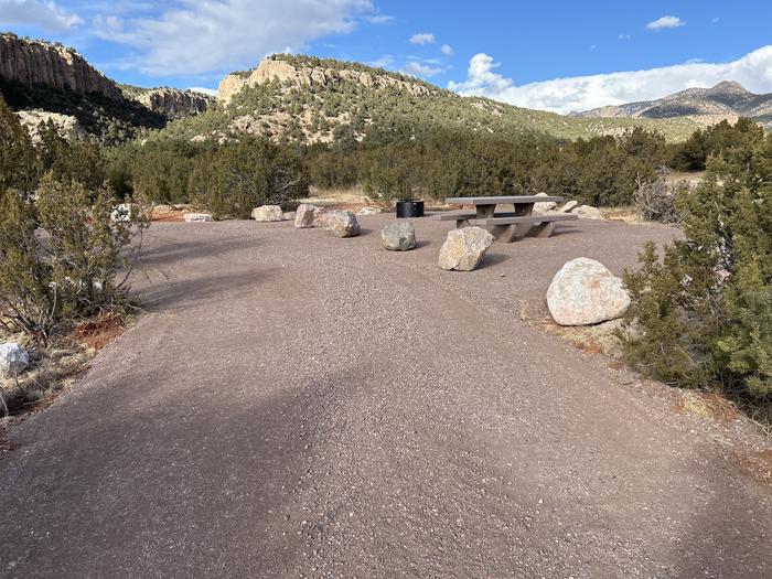 A photo of Site 7 of Loop Sand Gulch at Sand Gulch Campground with Picnic Table, Fire Pit