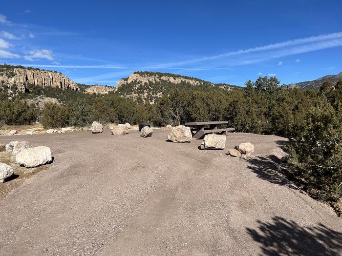 A photo of Site 5 of Loop Sand Gulch at Sand Gulch Campground with Picnic Table, Fire Pit