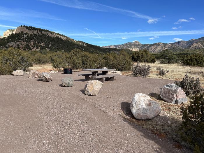 Site 7 Sand Gulch Campground with Picnic Table, Fire Pit
