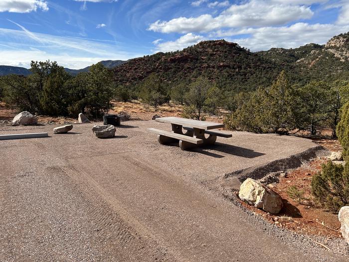 A photo of Site 9 Sand Gulch Campground with Picnic Table, Fire Pit.