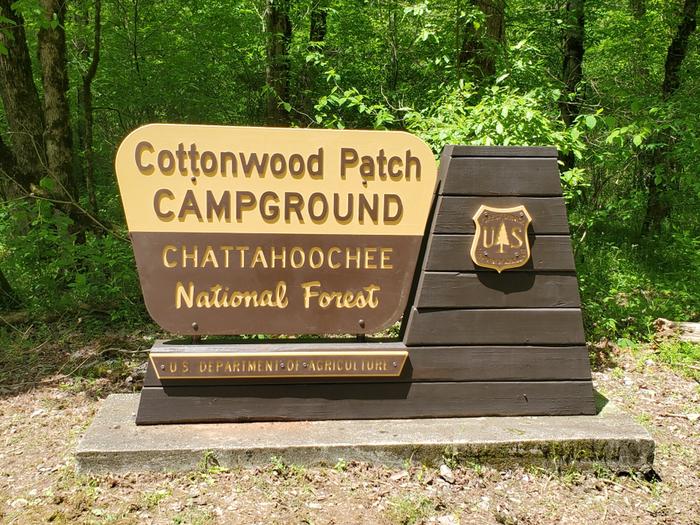 Cottonwood Patch Entrance SignEntrance Sign for Cottonwood Patch Campground
