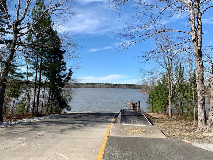 This is the Island Creek boat ramp.