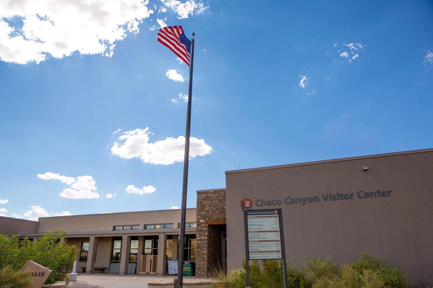 Chaco Canyon Visitor Center (Summer)The Visitor Center is open 9:00am-5:00pm.