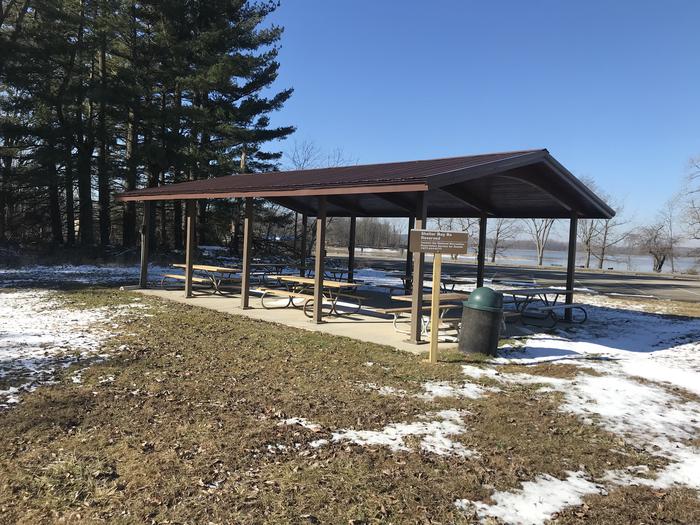 A photo of The Mill Creek Boat Launch Shelter.