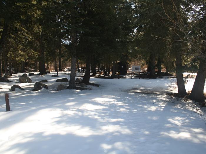West Fork campground in March