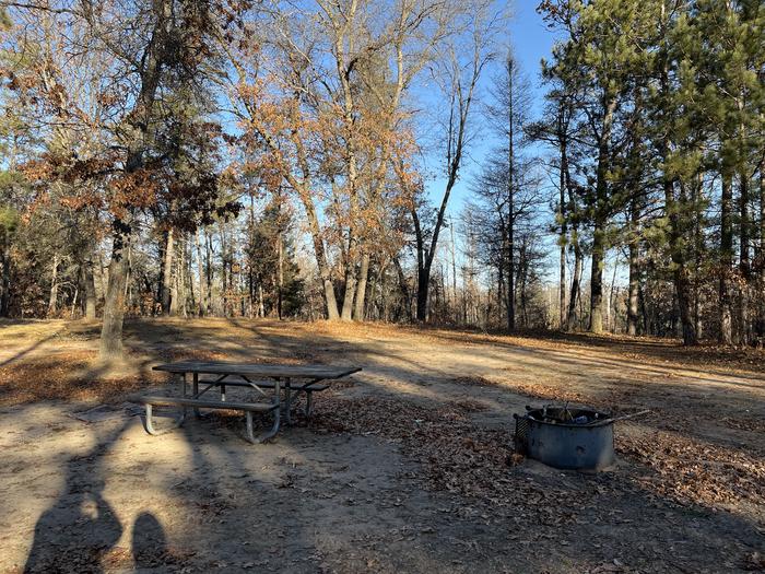 A photo of Site 1 of Loop Gabions at Gabions Campground with Picnic Table, Fire Pit