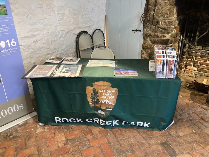 Information is Available at Old Stone HouseInformation Table at Old Stone House