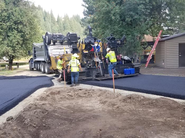 New Asphalt This campground was renovated in 2022 & 2023 through the use of Great America Outdoors Act Funding and Idaho Department of Parks and Recreation Recreational Vehicle Grant