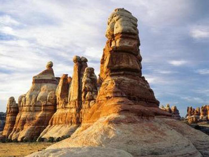 A Sandstone Spire in the Chesler Park Area of Canyonlands Needles District