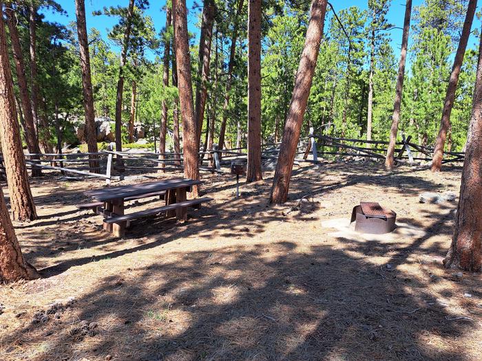 Esterbrook Campground Site 3Site 3 amenities