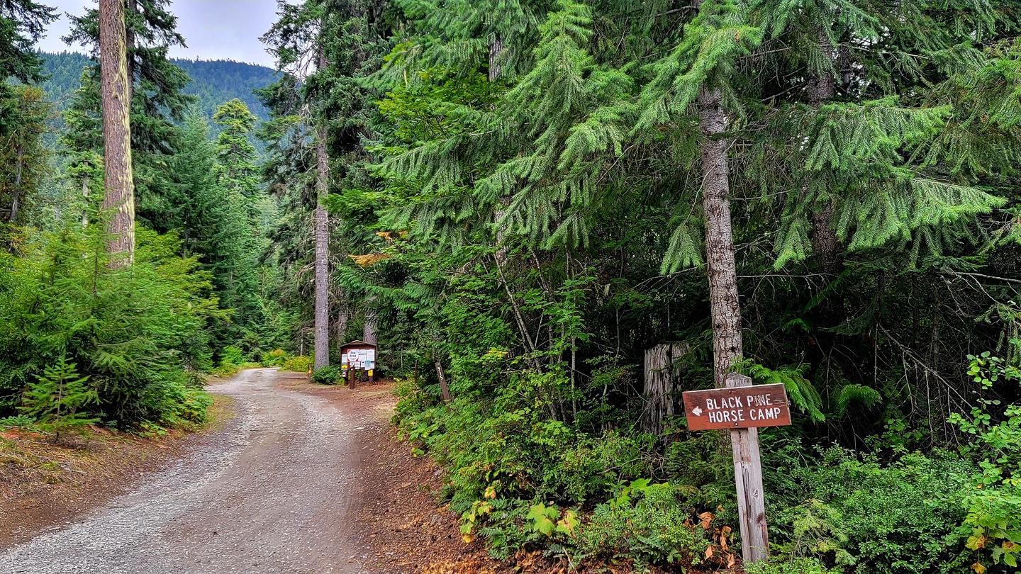 Entrance to Black Pine Horse Camp