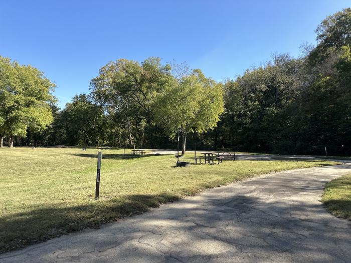 A photo of Site 807 of Loop Loop 800 at ALLEY SPRING with Picnic Table, Fire Pit, Lantern Pole