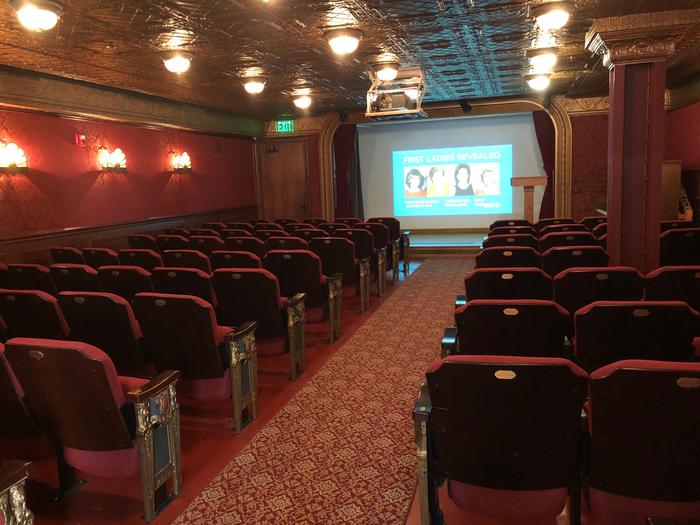 Theater in the Visitor CenterEnjoy a documentary in our historic theater to learn more about First Ladies and their legacys.