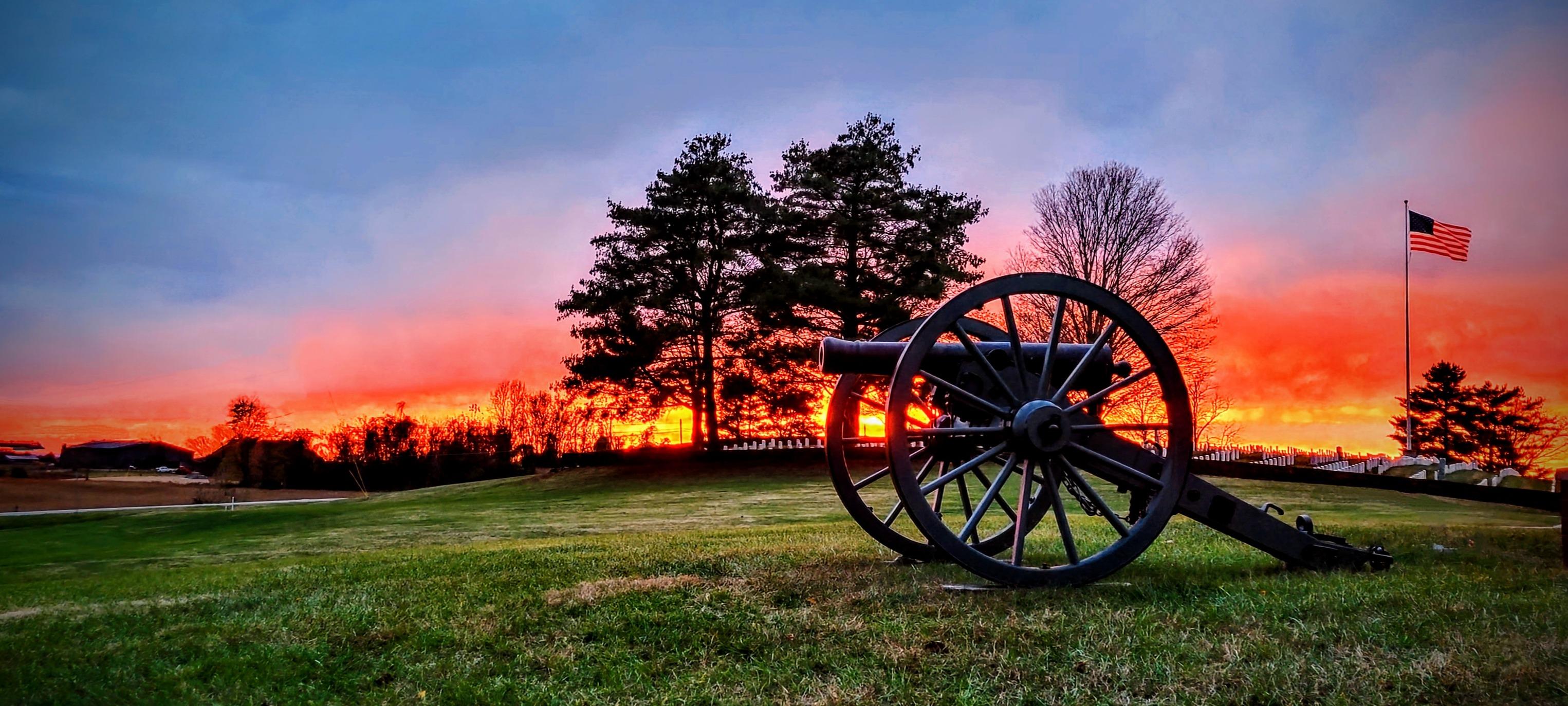 Sunset on the National Cemetery