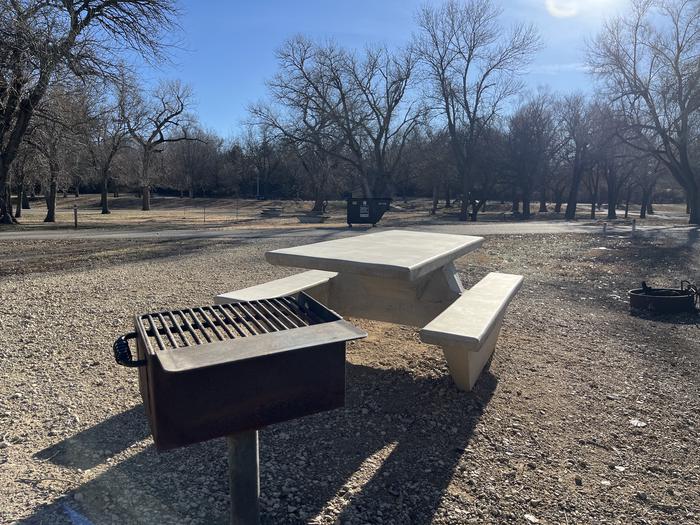 A photo of Site 004 of Loop RIVE at RIVERSIDE (KS) with Picnic Table, Fire Pit