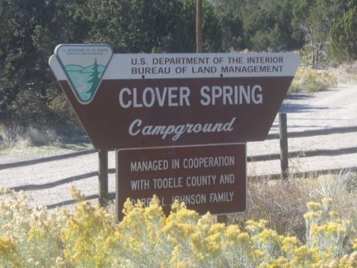 Entrance SignYou've arrived at Clover Spring Campground