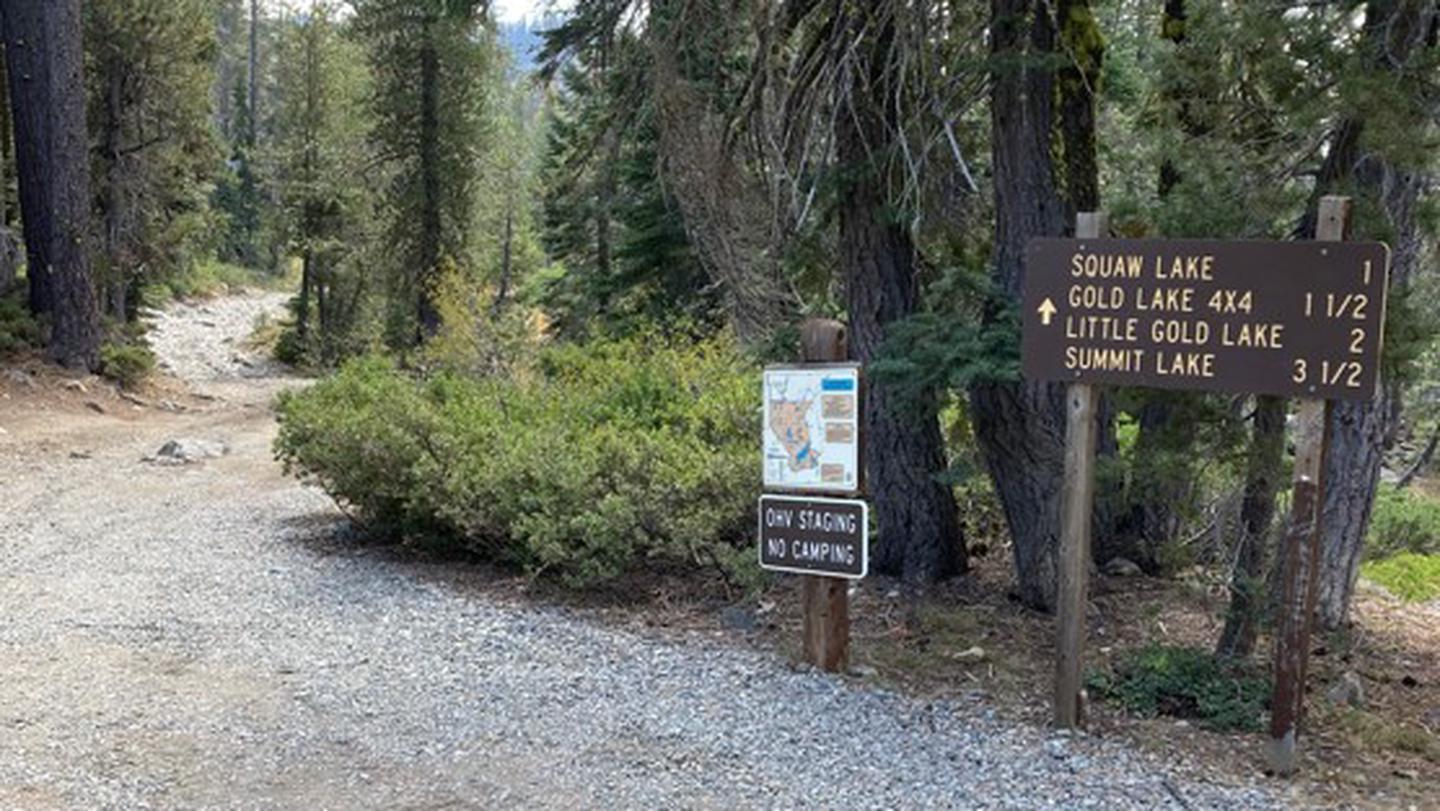 Trailhead to Gold Lake 4X4 CampgroundOHV trail to campground