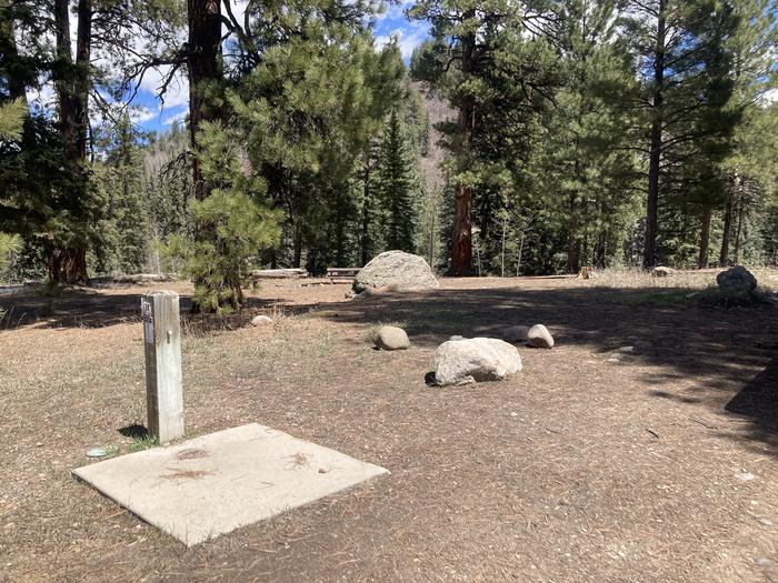 A photo of Site 13 of Loop E at WILLIAMS CREEK CAMPGROUND with Picnic Table, Fire Pit, Water Hookup
