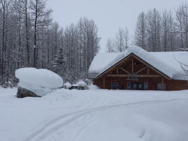 Exit Glacier Nature Center in Winter