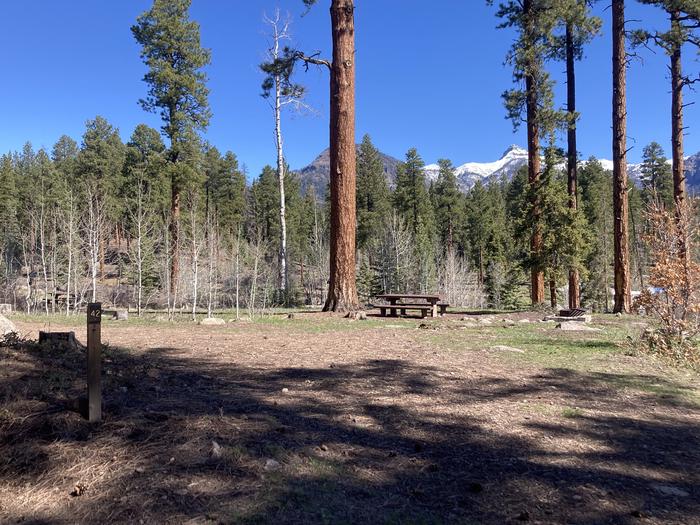 A photo of Site 42 of Loop B at WILLIAMS CREEK CAMPGROUND with Picnic Table, Fire Pit