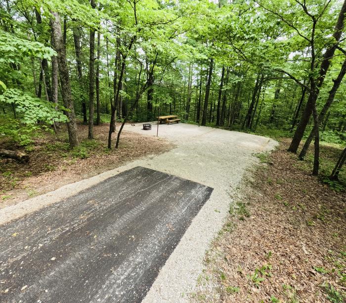 A photo of Site 37 of Loop Koomer Ridge at KOOMER RIDGE CAMPGROUND with Picnic Table, Fire Pit, Shade, Tent Pad, Lantern Pole