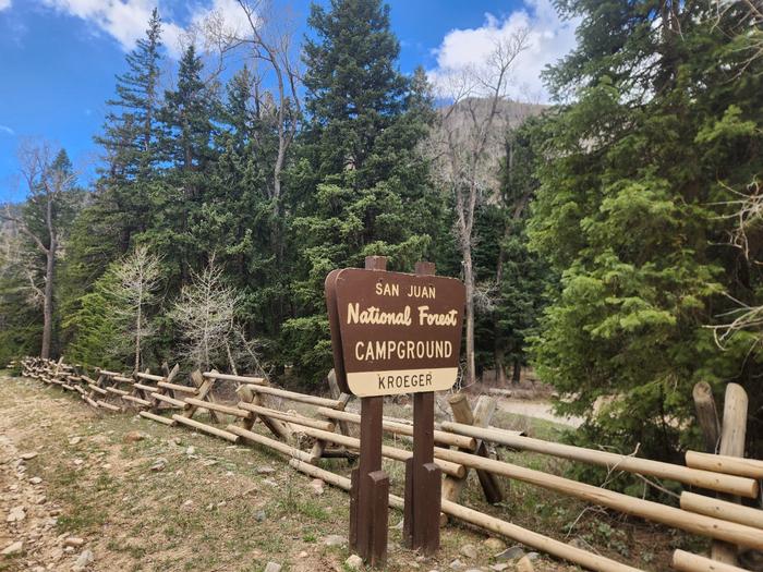 Kroeger campground in LaPlata Canyon east of county road 124